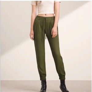 *TALULA* Olive Green Elastic Waist Jogger Drawstring Pants Size Small